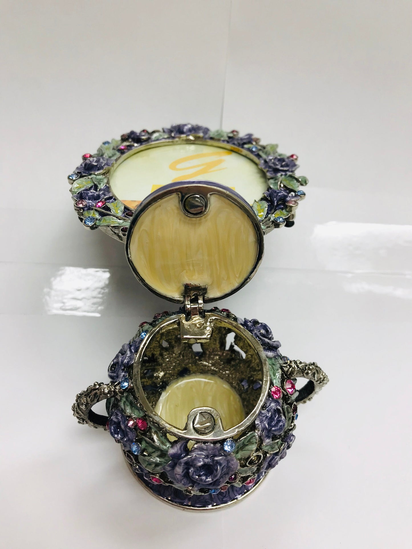 Vintage Cristiani Collezione  Trinket Box with Photo Frames