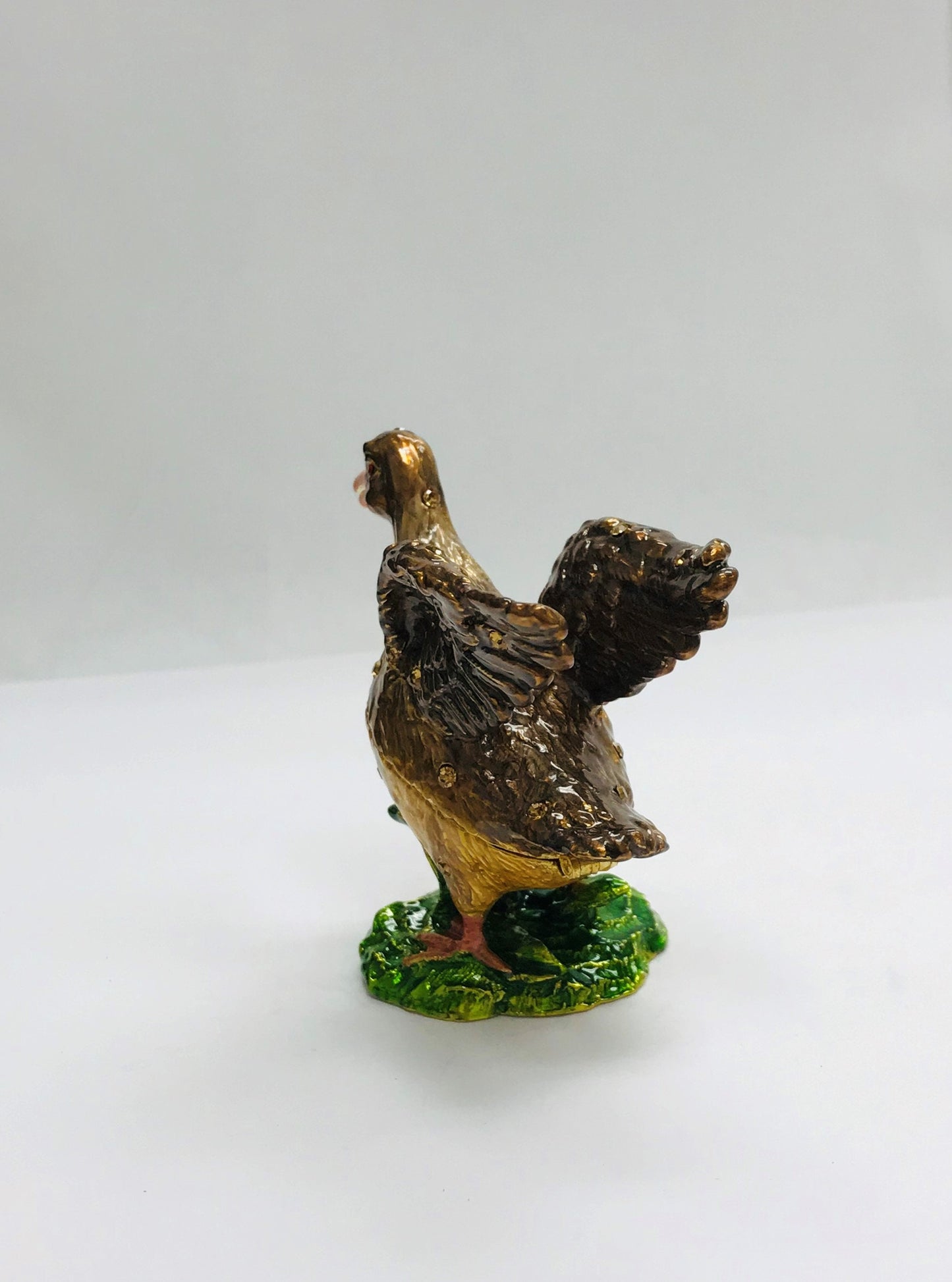 Cristiani Collezione Duck Trinket Box 14K Gold Plated