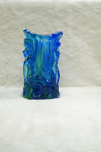 Limited Edition Cristiani Collezione Crystal Glass Vase.