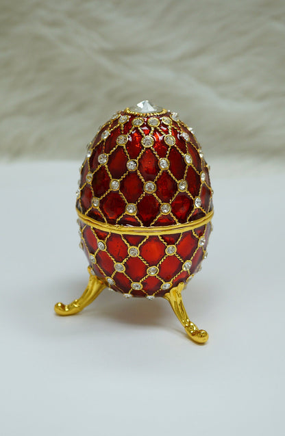 Cristiani Collezione Musical Egg Trinket Box 14K Gold Plated