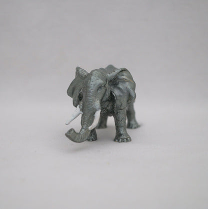 Cristiani Collezione Gray Elephant Trinket Bow Pewter Enameled 14K Gold Plated