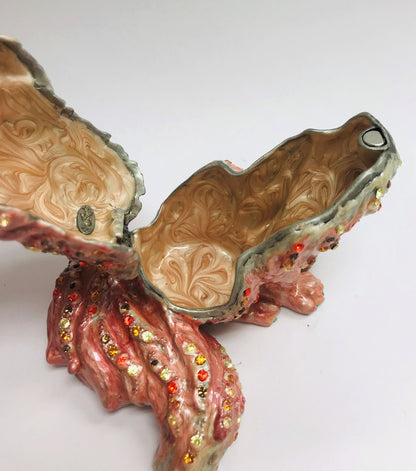 Cristiani Collezione Large Pink Fox Trinket Box