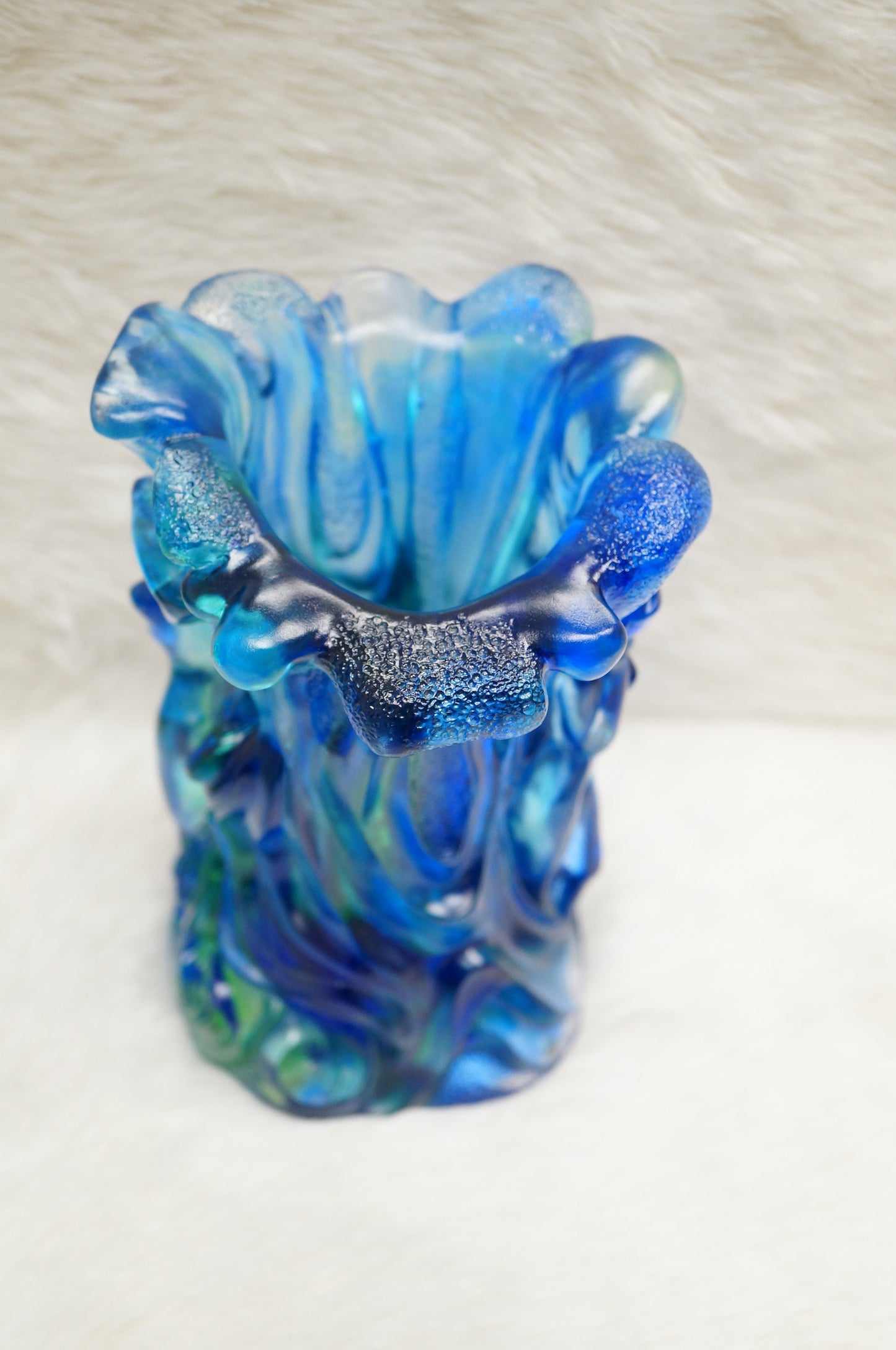 Limited Edition Cristiani Collezione Crystal Glass Vase.