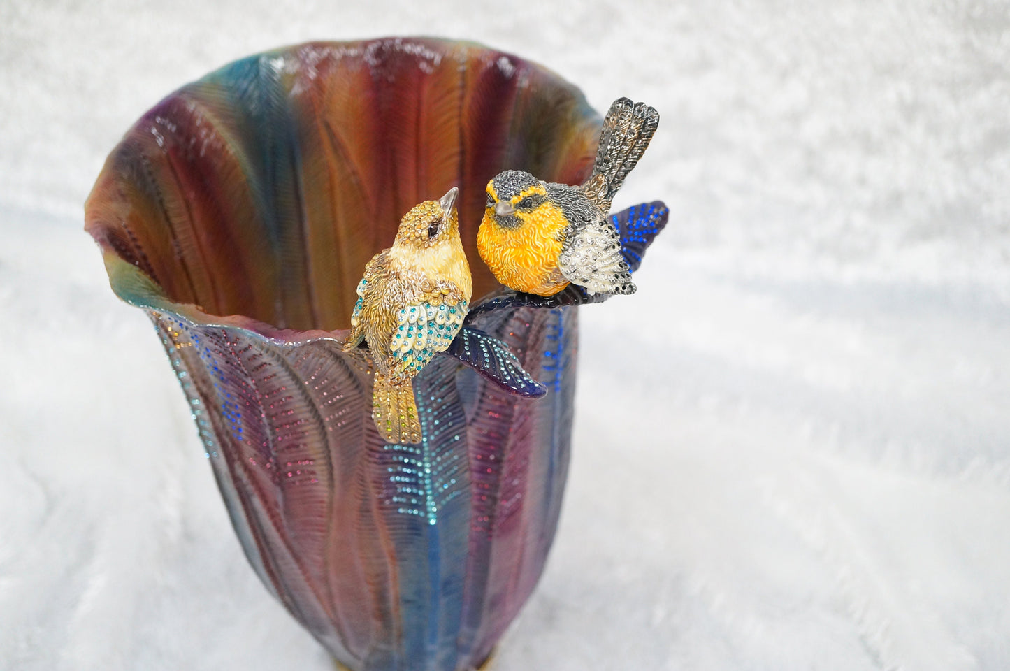 Limited Edition - Lover's Nest Handcrafted Tall Decorative Vase