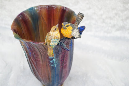 Limited Edition - Lover's Nest Handcrafted Tall Decorative Vase