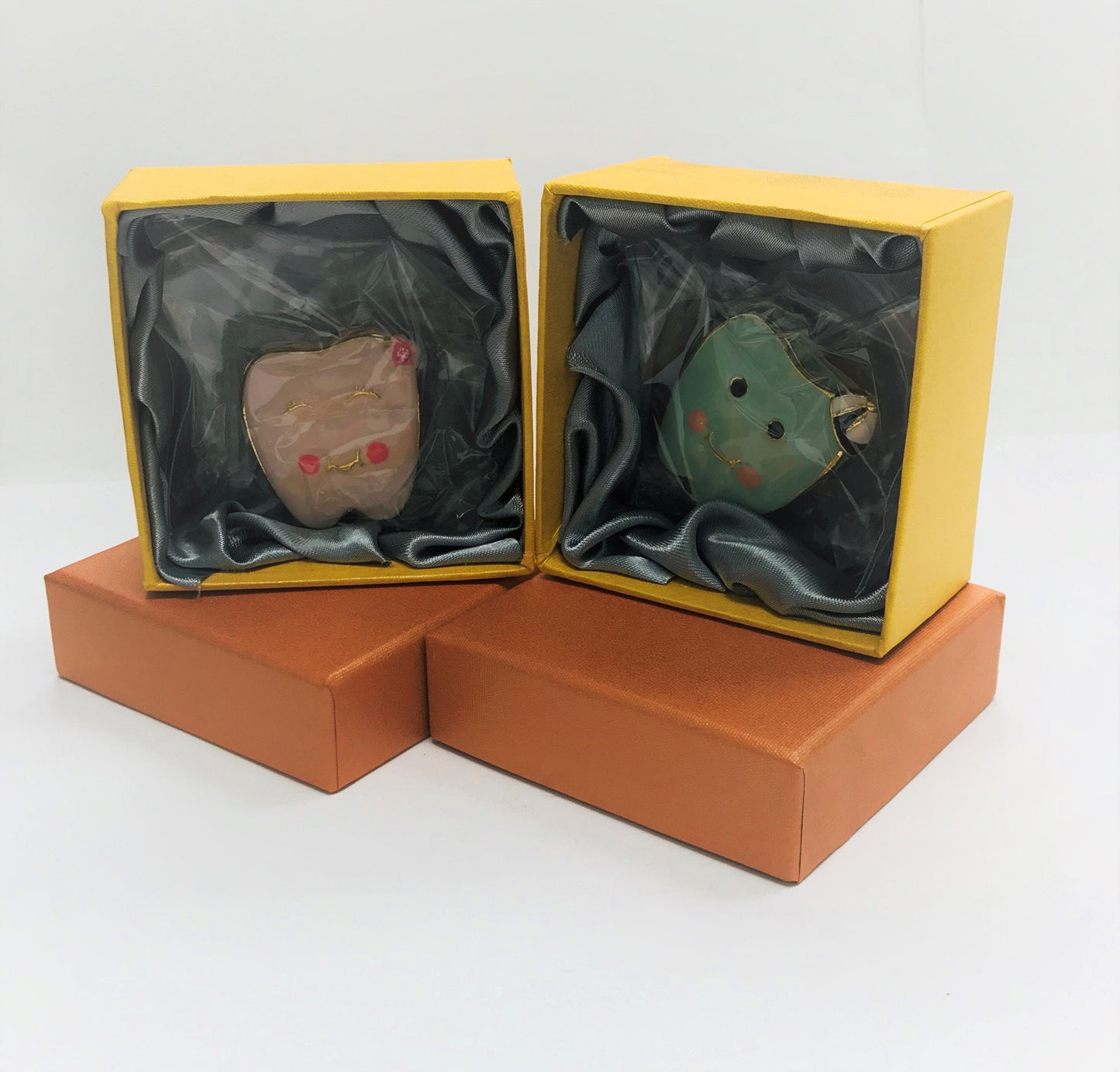 Cristiani Collezione Baby Tooth Trinket Box 14K Gold Plated