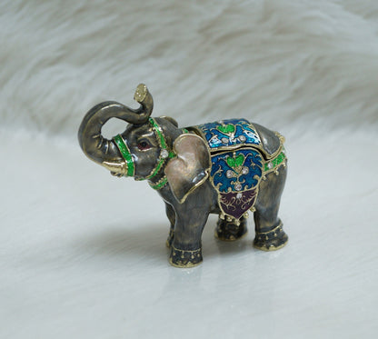 Cristiani Collezione Elephant Trinket Box 14K Gold Plated