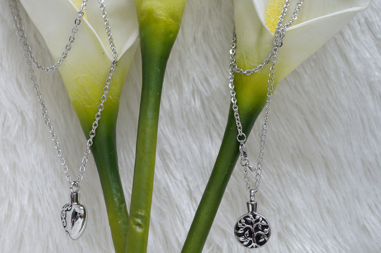 Forever Love Ash Urn  Pendant Necklace Stainless Steel
