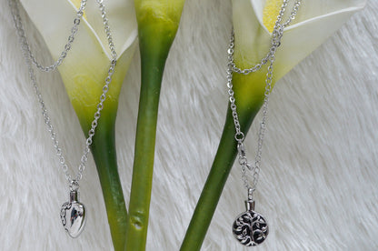 Forever Love Ash Urn  Pendant Necklace Stainless Steel