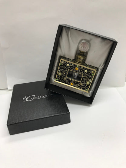 Vintage Cristiani Collezione  Perfume Bottle with crystals