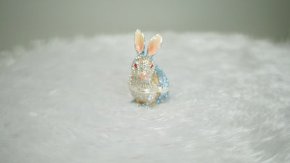 Cristiani Collezione Crystal Paved Rabbit Trinket Box.